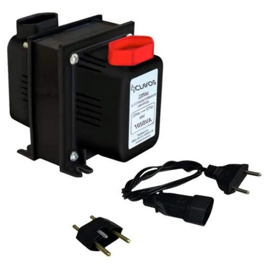 TRANSFORMADOR ENERGIA 1050VA (110V/220V - 220V/110V) CLAVOS