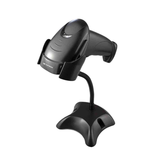 LEITOR CODIGO DE BARRAS LASER C3TECH LB-50BK C/ PEDESTAL