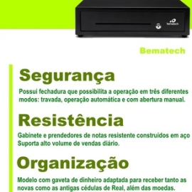 GAVETA DE DINHEIRO BEMATECH GD56 PRETA