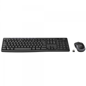KIT MOUSE E TECLADO LOGITECH MK270 SEM FIO PRETO