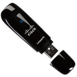 ADAPTADOR DE REDE SEM FIO LinkSys WUSB600N 300Mbps 11N 